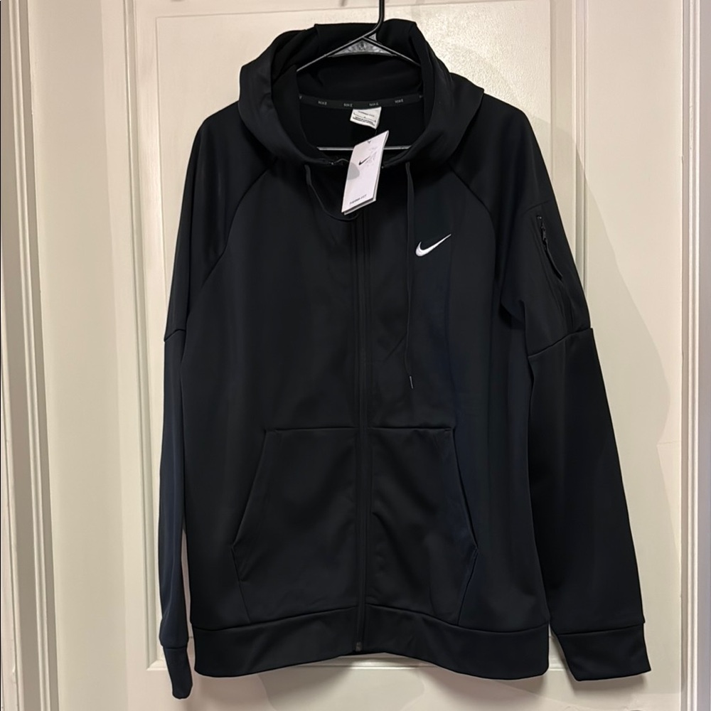 Nike Black Performance Jacket with Swoosh Logo